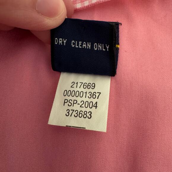 Vintage Y2K Gap Pink Rain Button Up Trench Coat Women's Medium 2000s Preppy - Picture 11 of 15